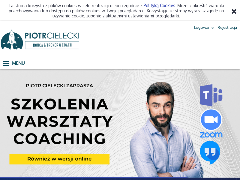 Mówca - Trener - Coach - Piotr Cielecki